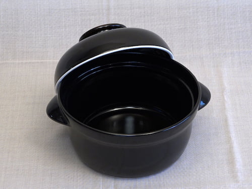 森修焼 あまてらす特製土鍋 大 黒 森修焼 あまてらす特製土鍋 大 黒